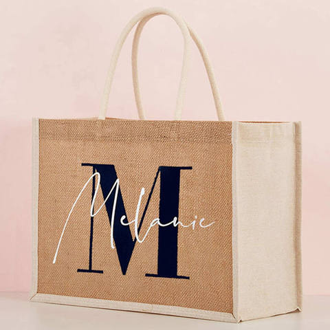 Custom Jute Tote Bags HMD-036