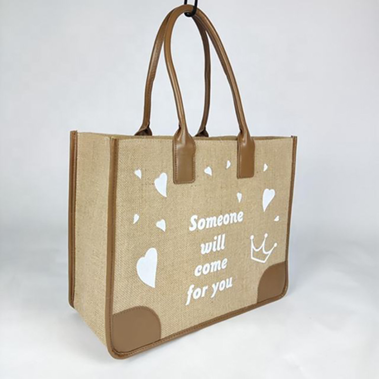 Custom Jute Tote Bags HMD-049