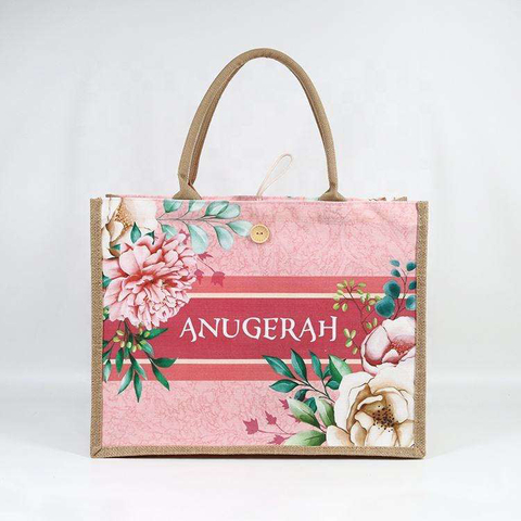 Custom Jute Tote Bags HMD-023