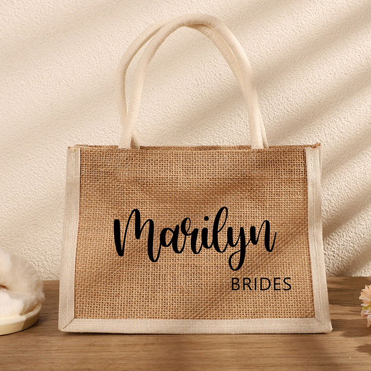 Custom Jute Tote Bags HMD-015