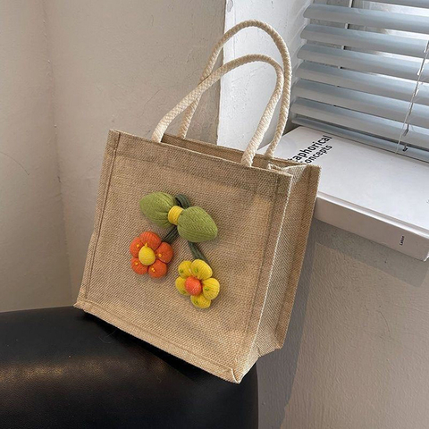 Custom Jute Tote Bags HMD-025