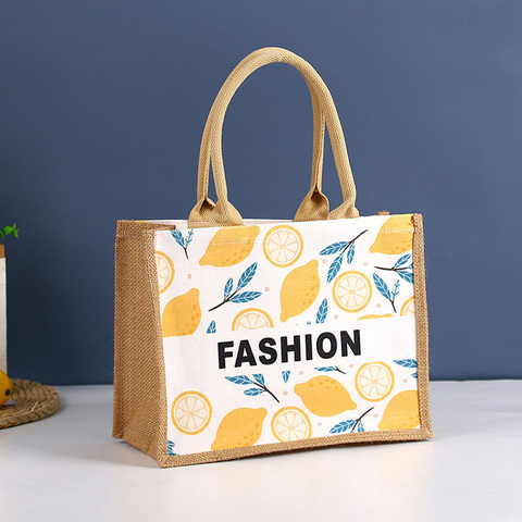 Custom Jute Tote Bags HMD-035
