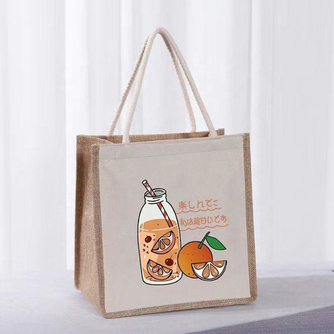 Custom Jute Tote Bags HMD-028
