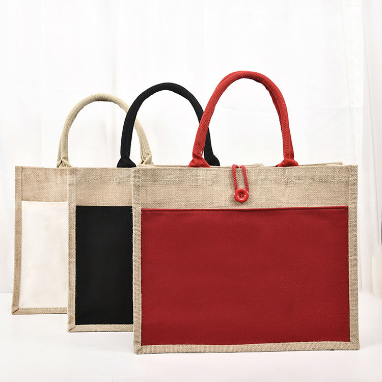 Custom Jute Tote Bags HMD-046