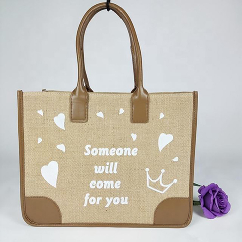 Custom Jute Tote Bags HMD-049