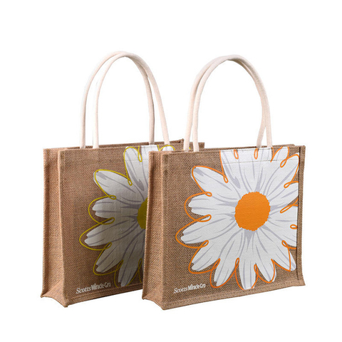 Custom Jute Tote Bags HMD-024