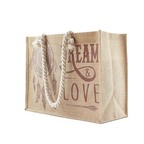 Custom Jute Tote Bags HMD-050
