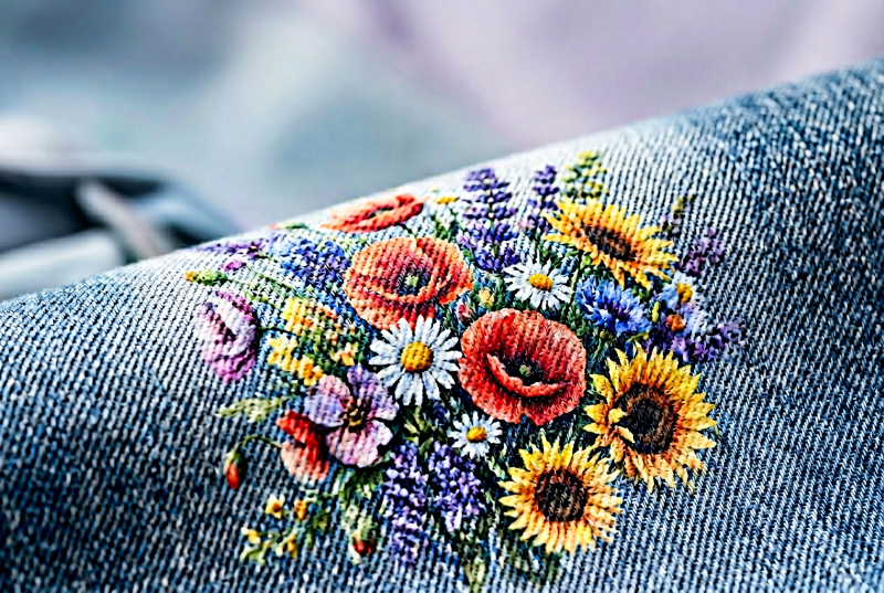 Denim-fabric-digital-print-gradient-detail