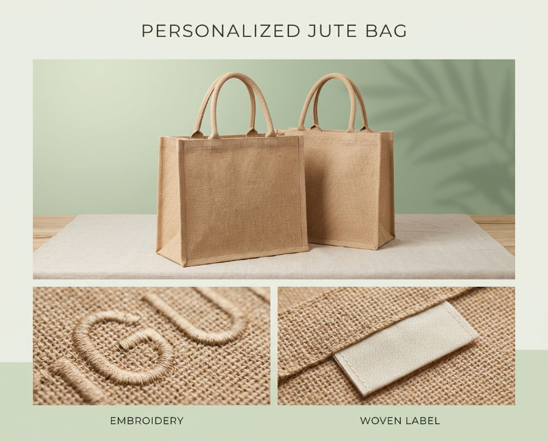 Personalized-jute-bags-embroidery-and-woven-label-details