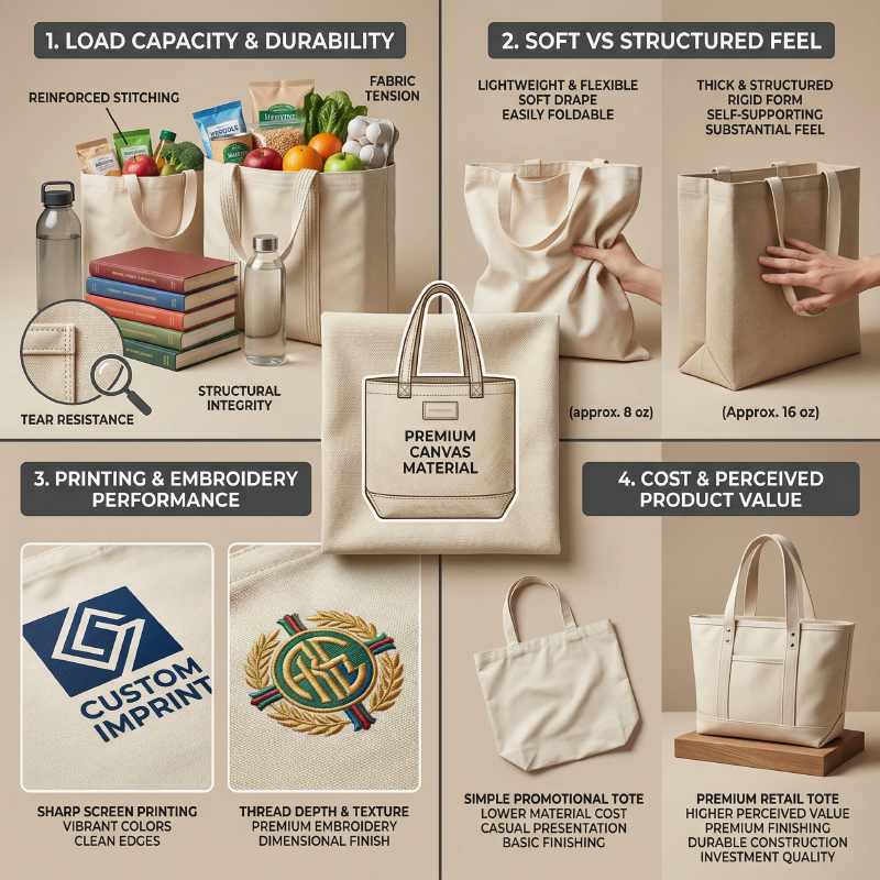 how-canvas-tote-bag-material-affects-durability,-structure,-logo-printing-performance,-and-product-value