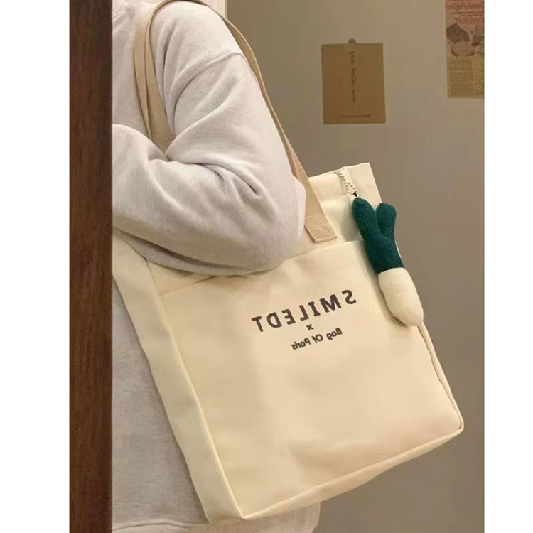 Canvas Shoulder Tote Bag