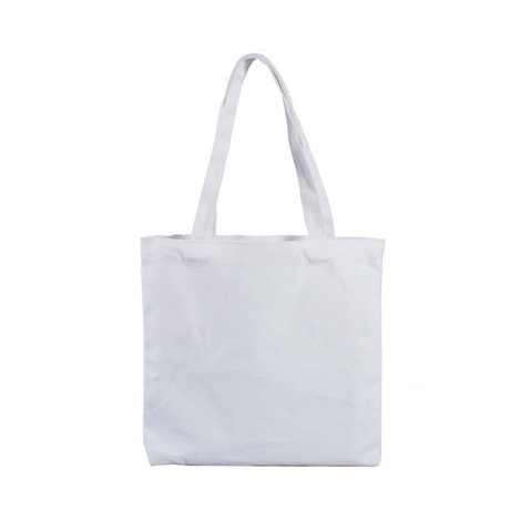 Plain Canvas Tote Bags-White