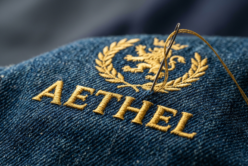 Denim-embroidery-logo-stitching-close-up-detail