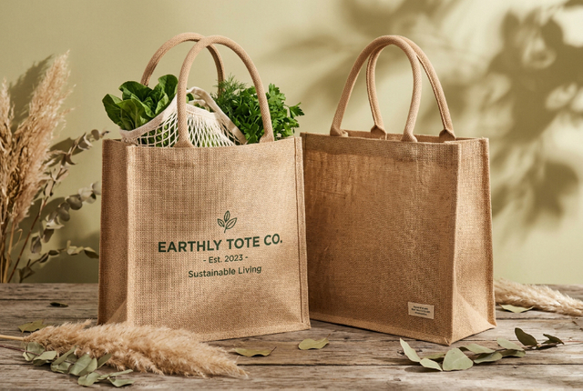 Custom Jute Tote Bags