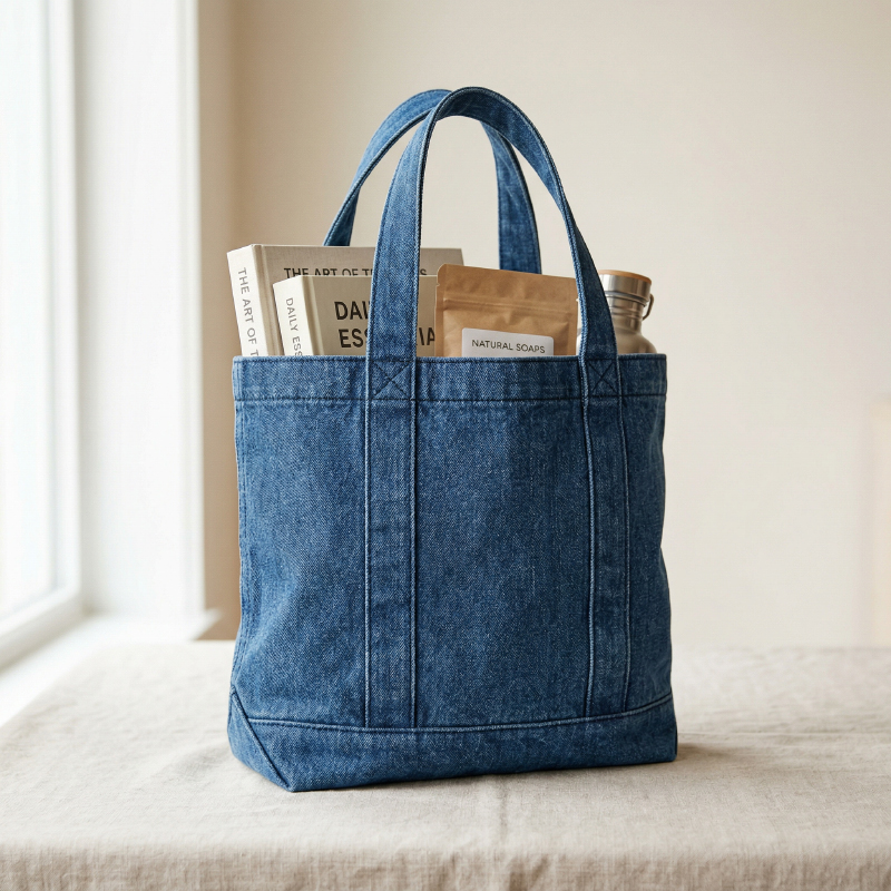 Medium-weight-10oz-denim-tote-bag-for-retail-packaging