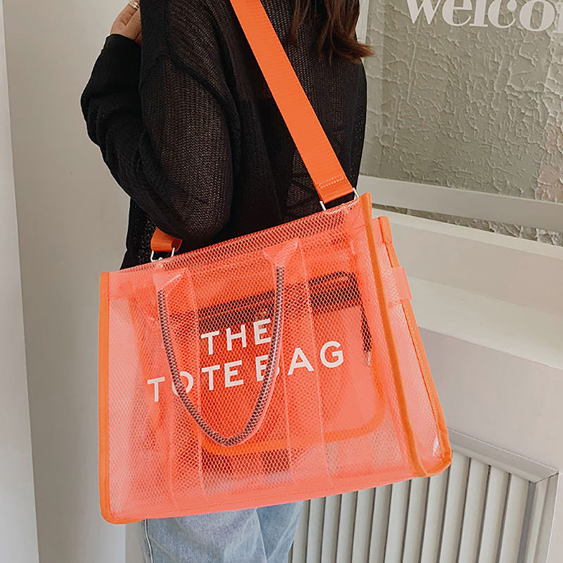 PVC Tote Bag with Zipper_orange