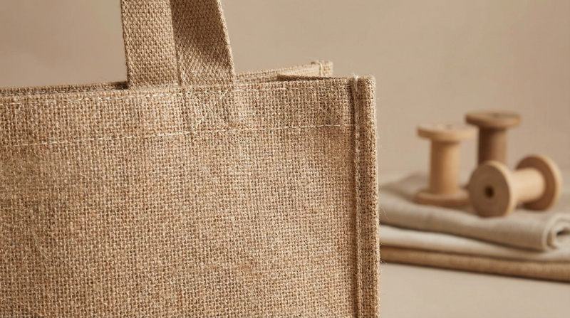 Naturally-finished-jute-tote-bag-with-organic-texture