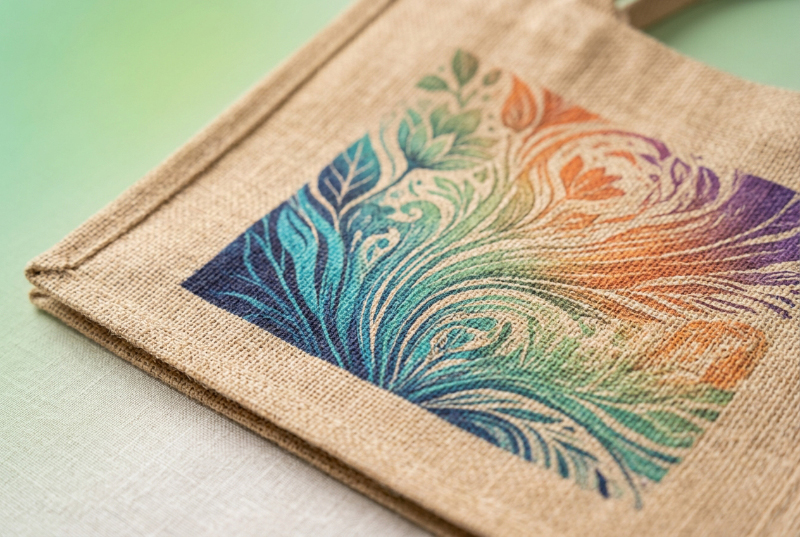 Jute-fabric-digital-print-gradient-detail