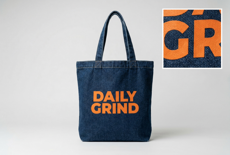 screen-printed-logo-on-denim-tote-bag