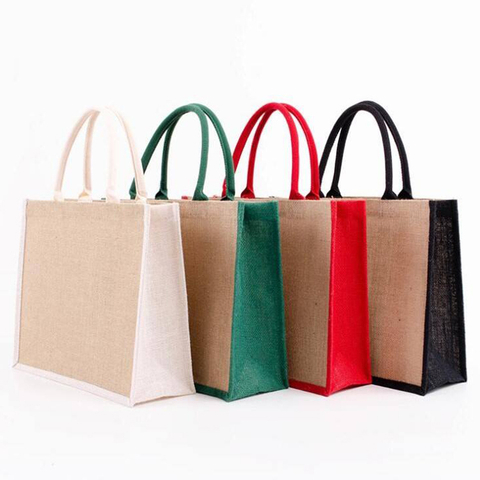 Custom Jute Tote Bags HMD-005