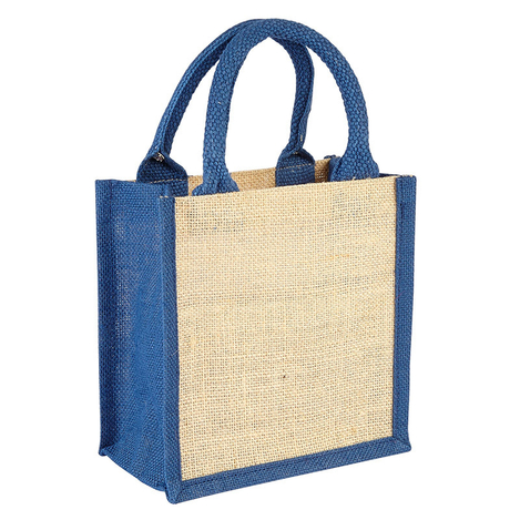 small jute shopping bags -green