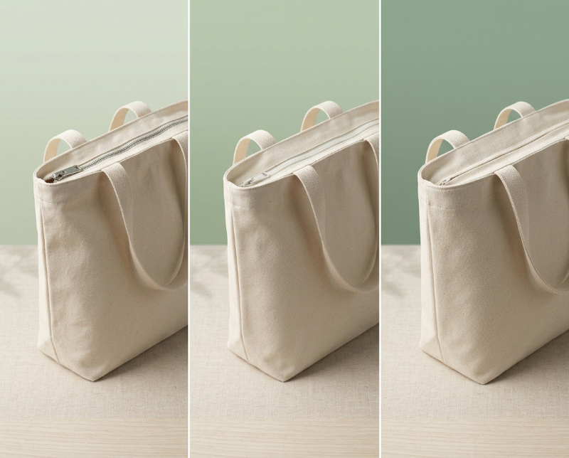 Canvas-tote-bags-with-metal-nylon-hidden-zippers