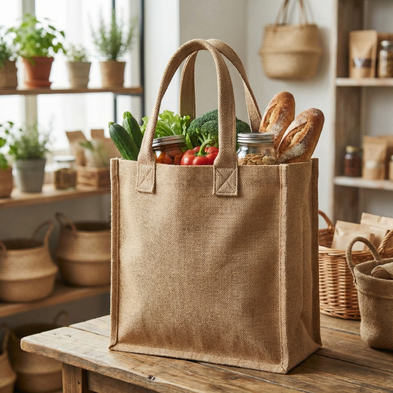 Durable-jute-tote-bag-carrying-groceries