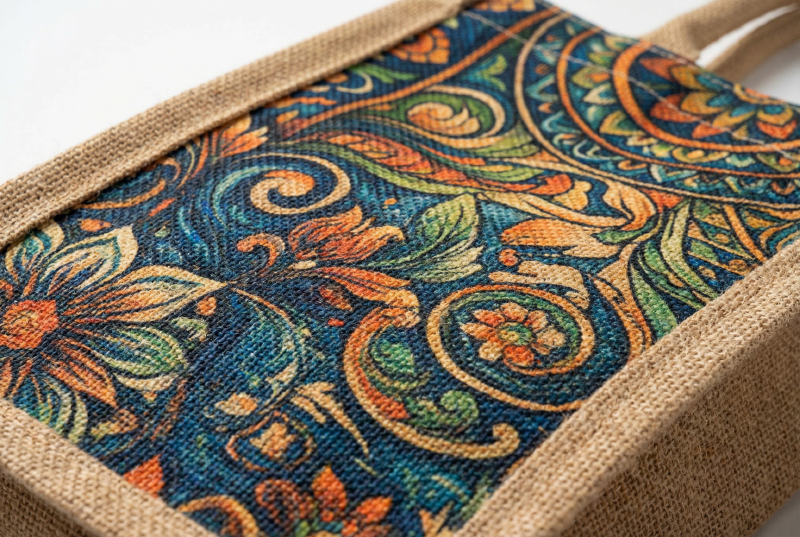 Digital-printed-artwork-on-jute-tote-bag