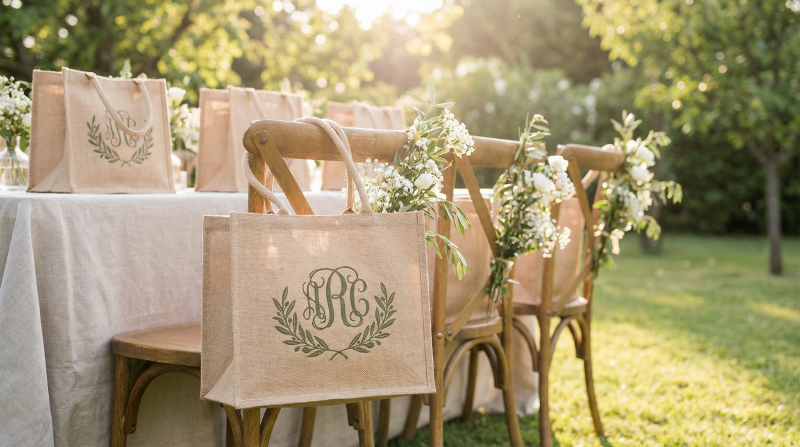 Personalized-jute-tote-bags-for-wedding-event-giveaways