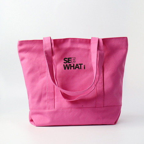 Large Canvas Tote Bags-Pink