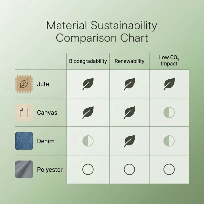 Sustainability-comparison-chart-jute-canvas-denim-polyester