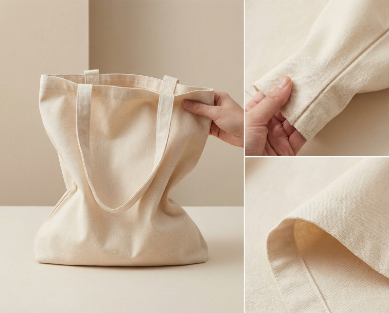 Lightweight-8oz-to-10oz-cotton-canvas-fabric-showing-soft-flexible-texture