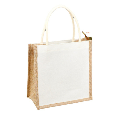 personalised jute shopping bags - plain cloth