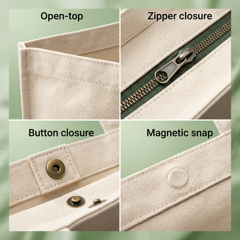 Canvas-tote-bag-closure-mechanism-detail-comparison