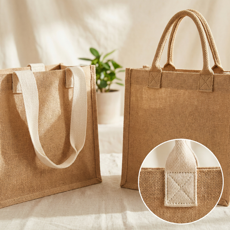 Cotton or reinforced jute handles