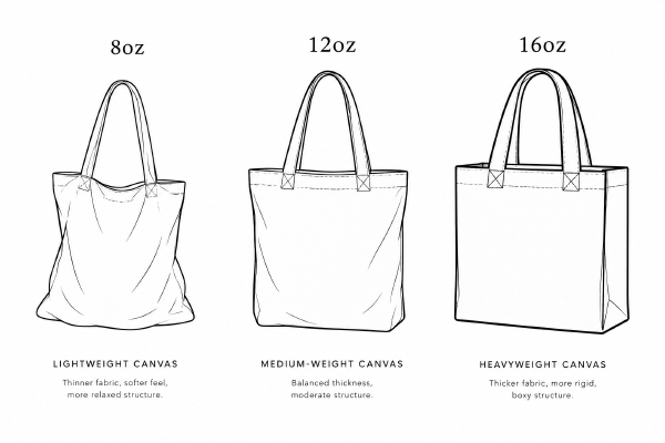 Canvas-Tote-Bag-Material-and-Weight-Options