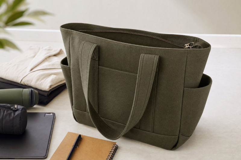 Canvas-Tote-Bag-with-Zipper-Closure