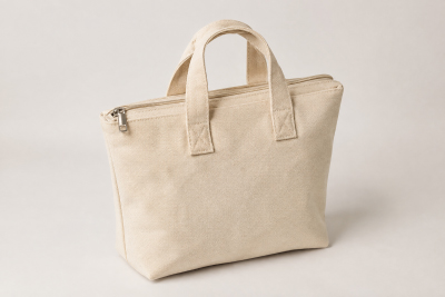 Hand-Carry-Canvas-Zipper-Tote-Bag