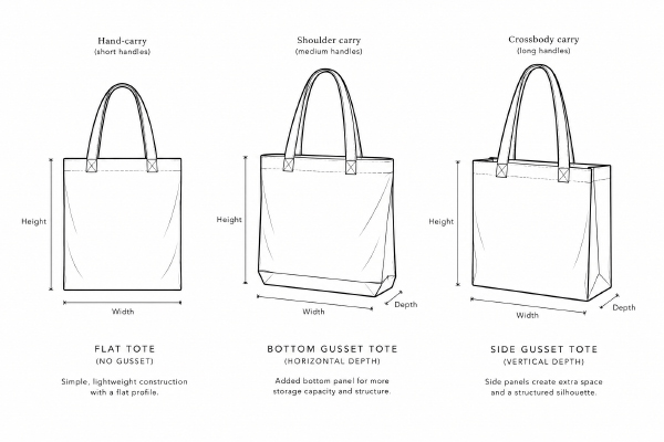 Canvas-Tote-Bag-Size-and-Structure-Options