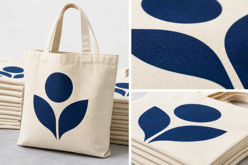 Screen-printing-effect-on-custom-canvas-tote-bags