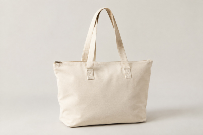 Shoulder-Carry-Canvas-Tote-Bag-with-Zipper