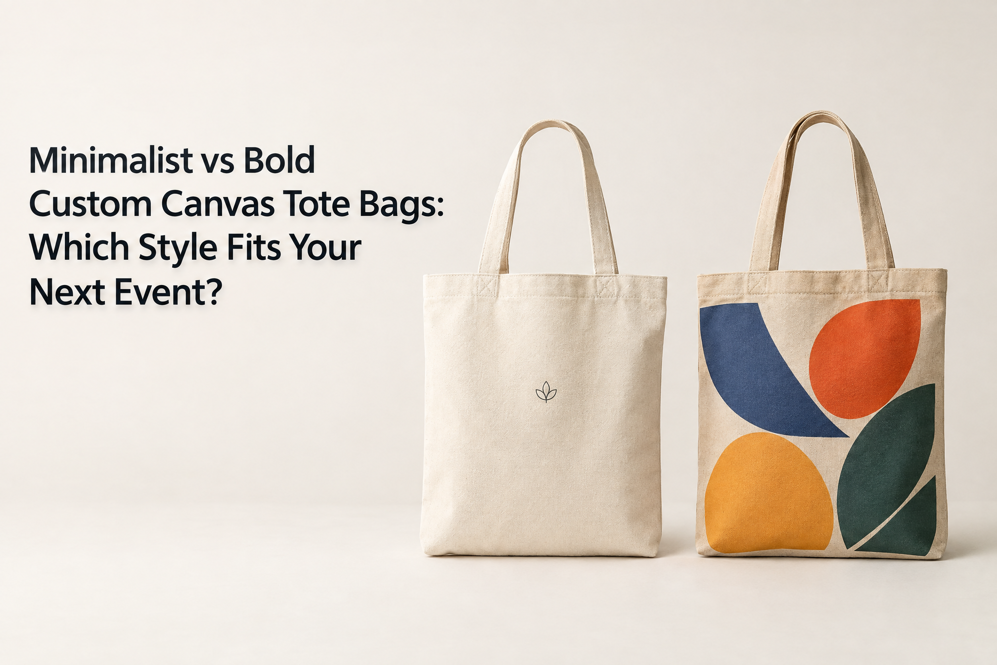 Minimalist vs Bold Custom Canvas Tote Bags: Which Style Fits Your Next Event?